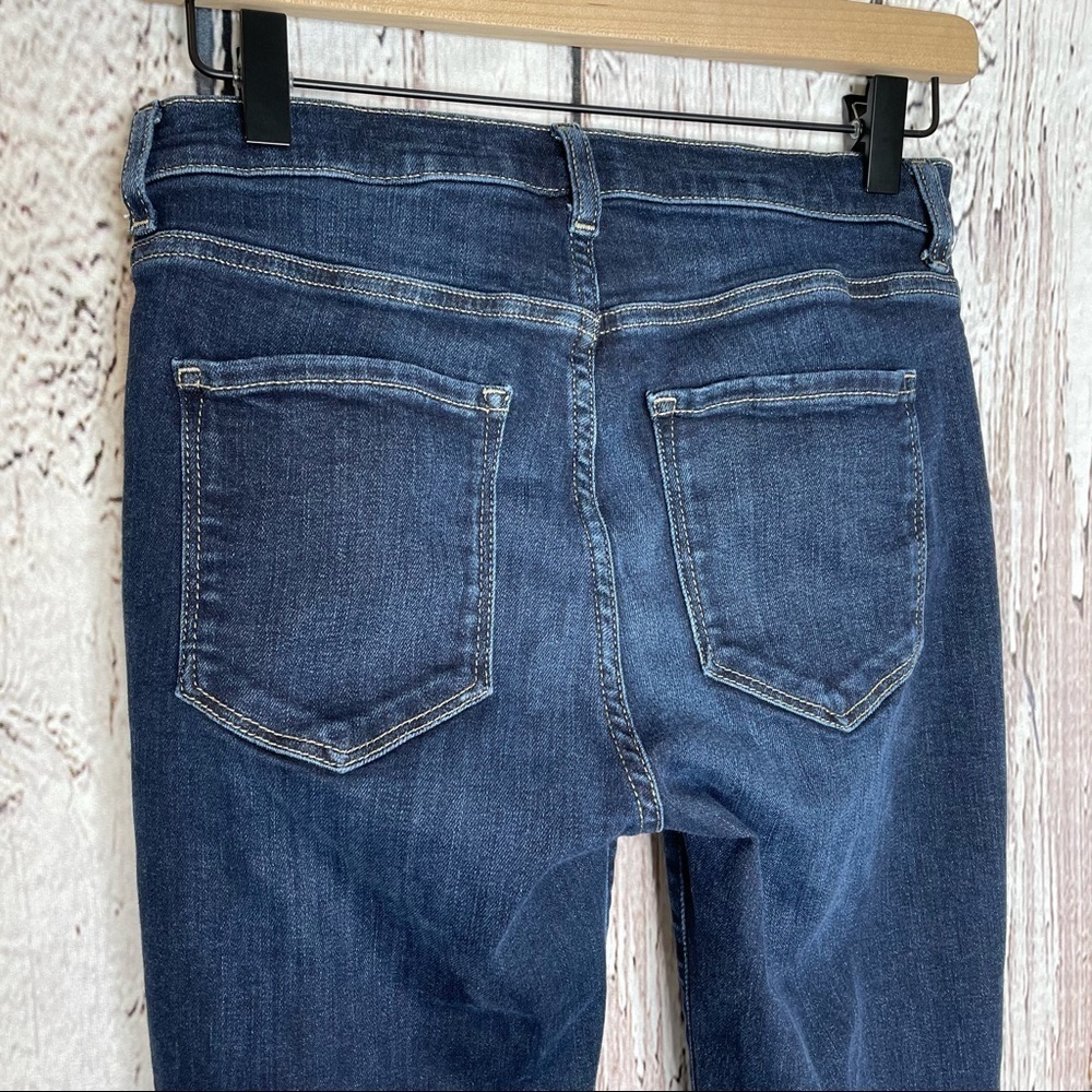 Banana Republic Denim Mid-Rise Skinny Jeans Dark Wash Size 26 with 27” Inseam - Picture 6 of 14